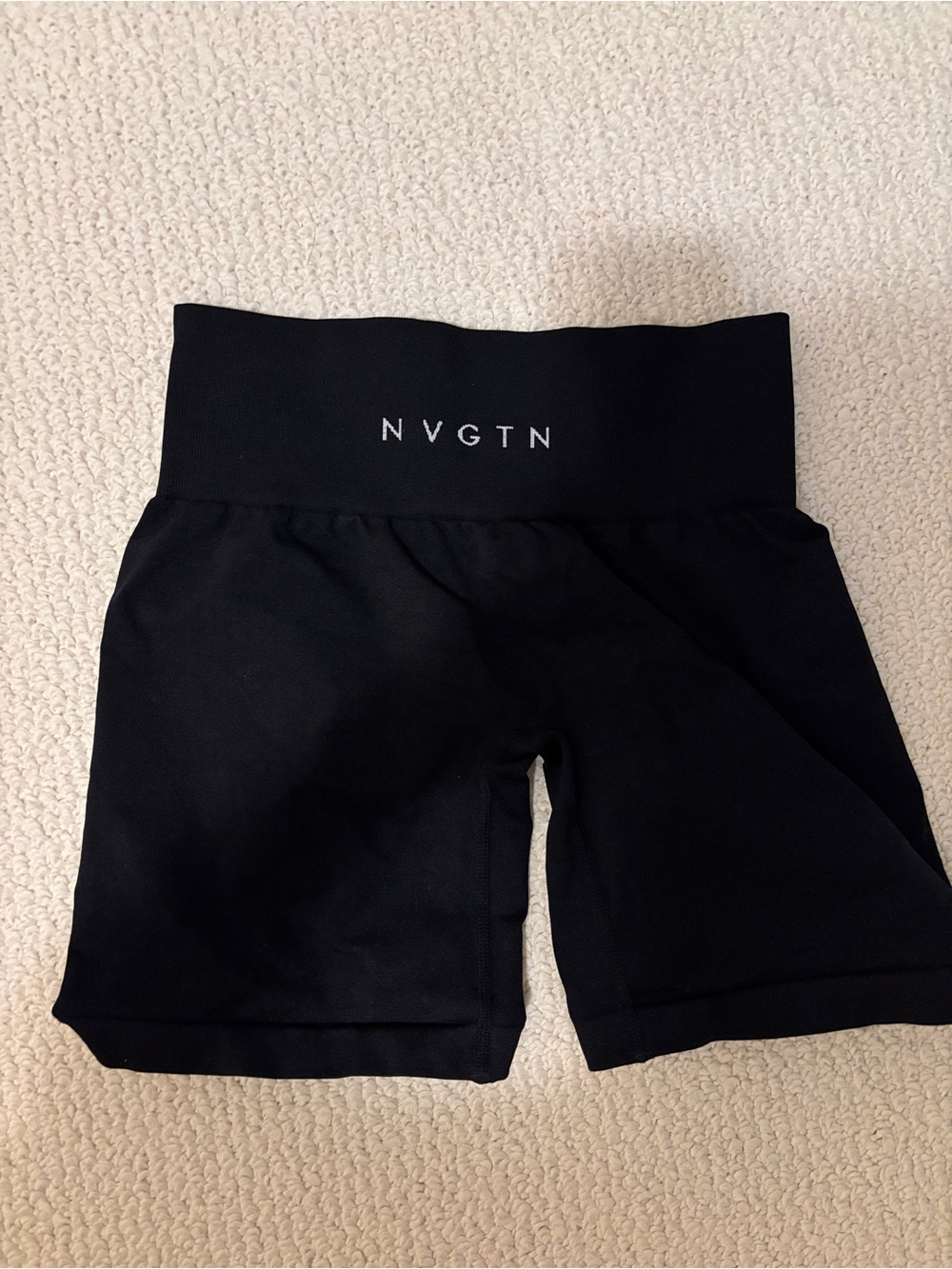 NVGTN Black High-Rise Bike Short